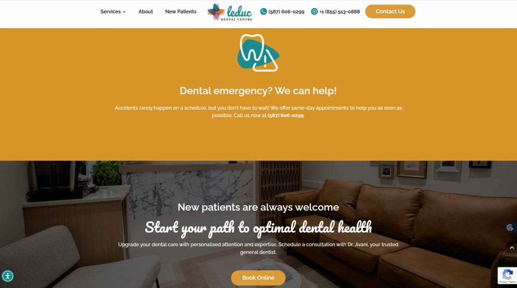 نمونه طراحی سایت دندانپزشکی