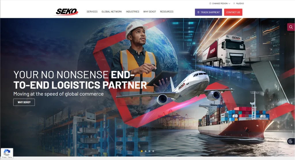 نمونه طراحی سایت حمل و نقل مجموعه سکو لجستیک 1