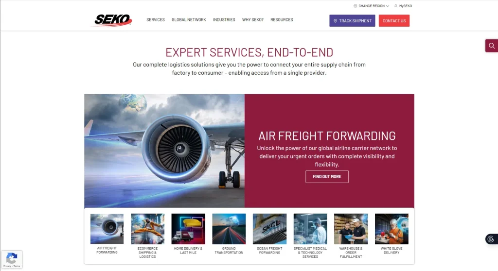 نمونه طراحی سایت حمل و نقل مجموعه سکو لجستیک 2