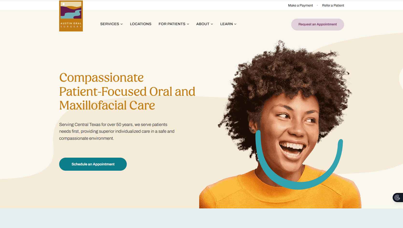 نمونه طراحی سایت دندانپزشکی