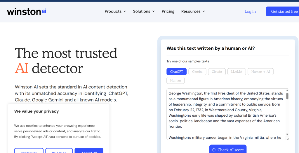 چگونه محتوای نوشته شده با هوش مصنوعی را تشخیص دهیم:WinstonAI