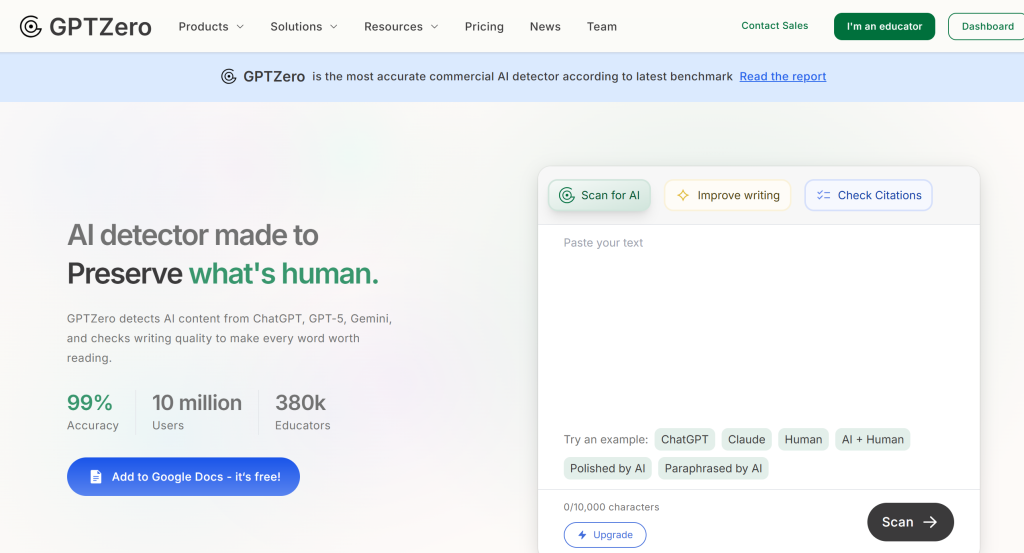 چگونه محتوای نوشته شده با هوش مصنوعی را تشخیص دهیم:GPTZero