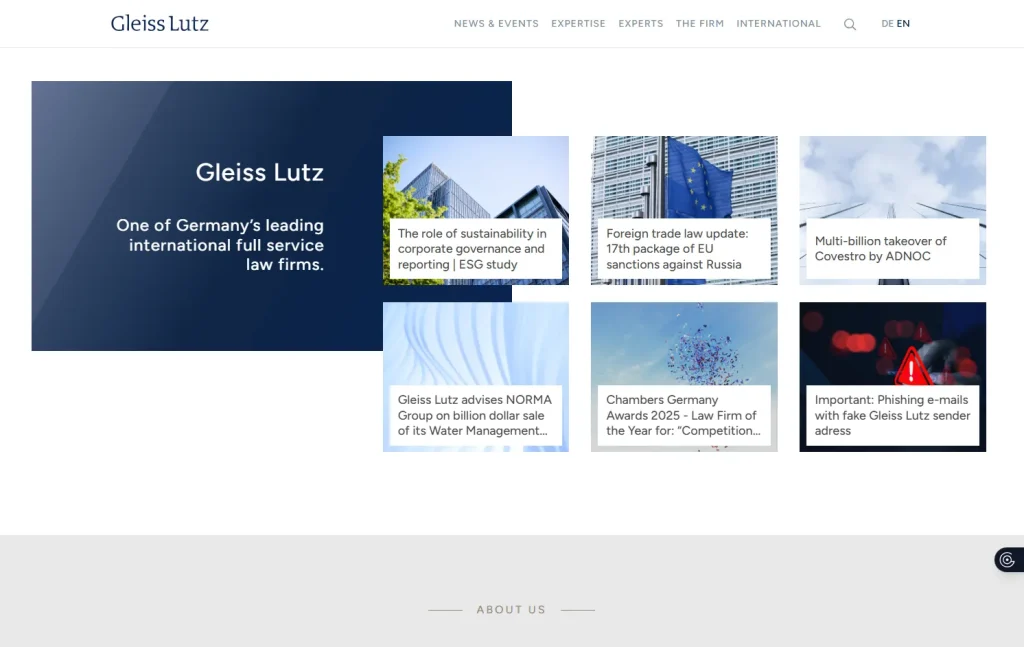 نمونه طراحی سایت حقوقی و وکالت برای وکلا و موسسات حقوقی