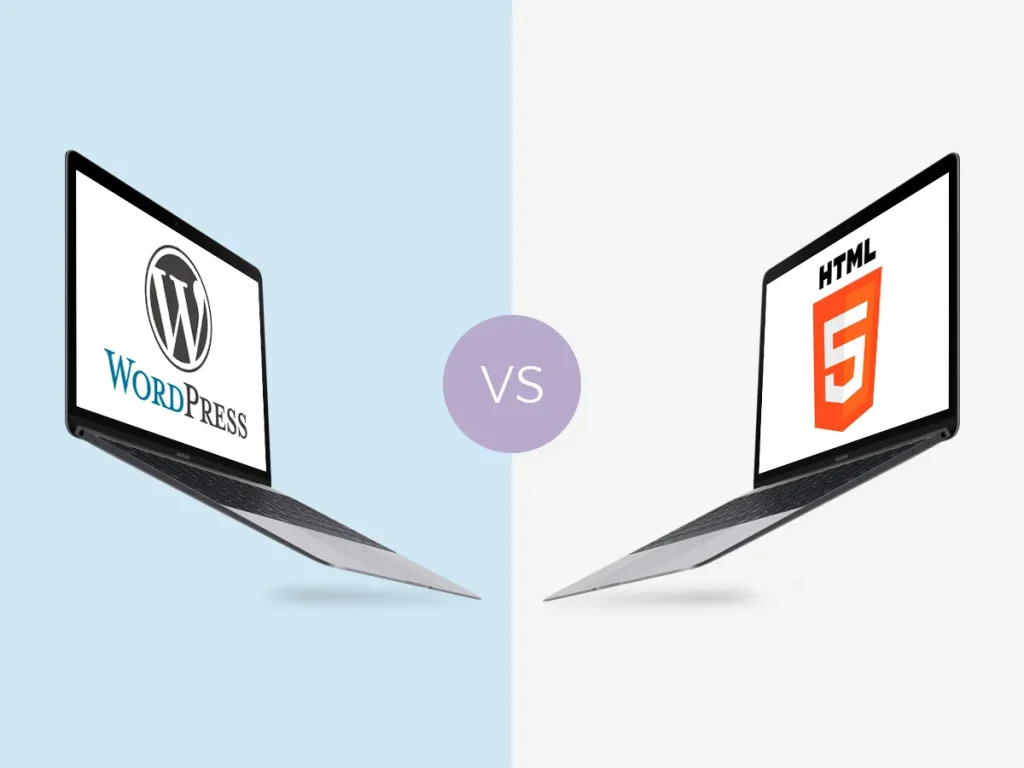 تفاوت طراحی سایت وردپرس با HTML: فرق