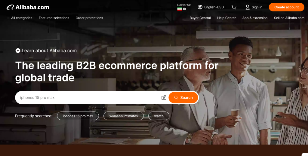 بهترین سایتهای فروشگاهی در جهان: علی بابا