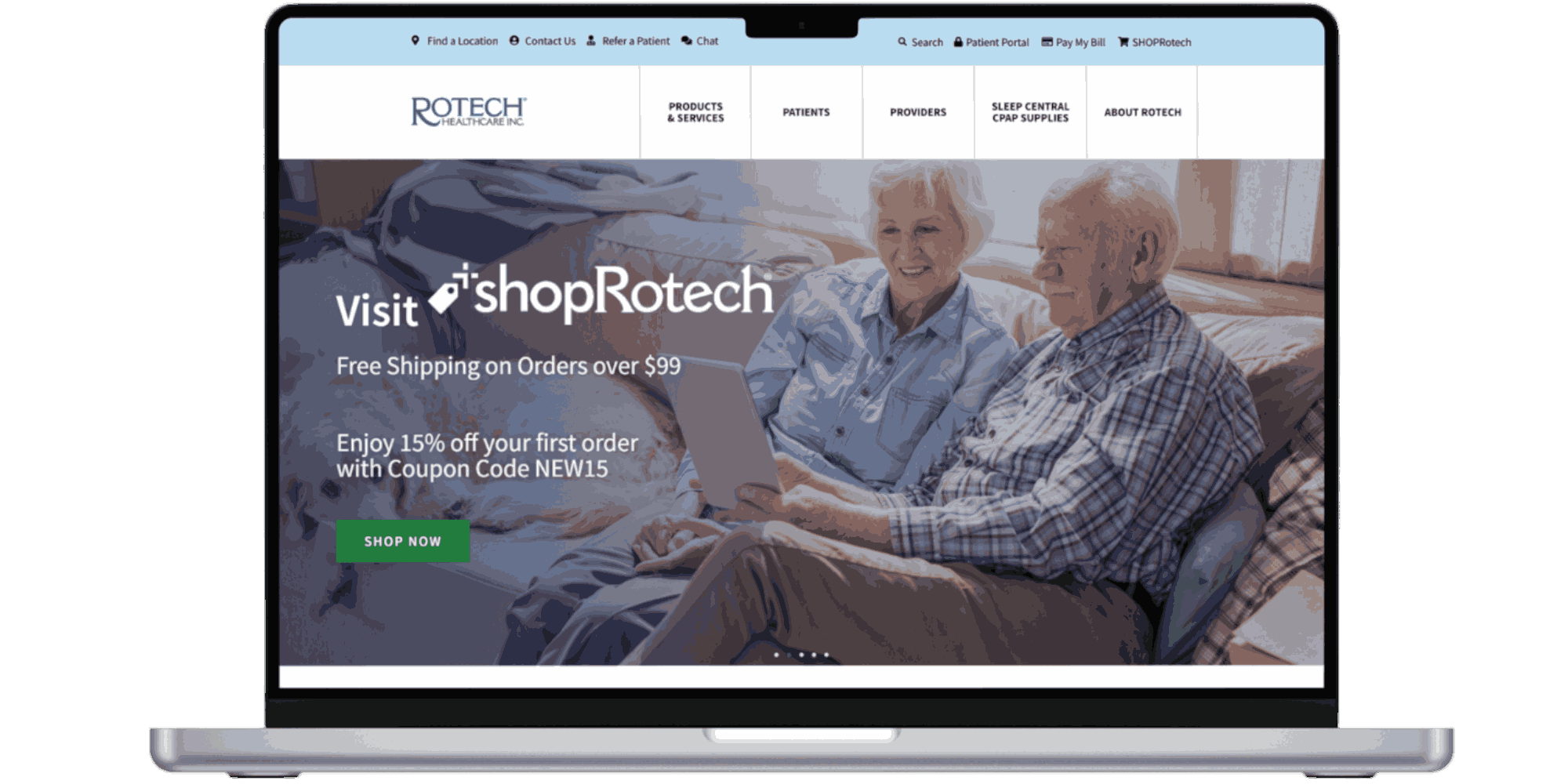 طراحی سایت تجهیزات پزشکی 2-